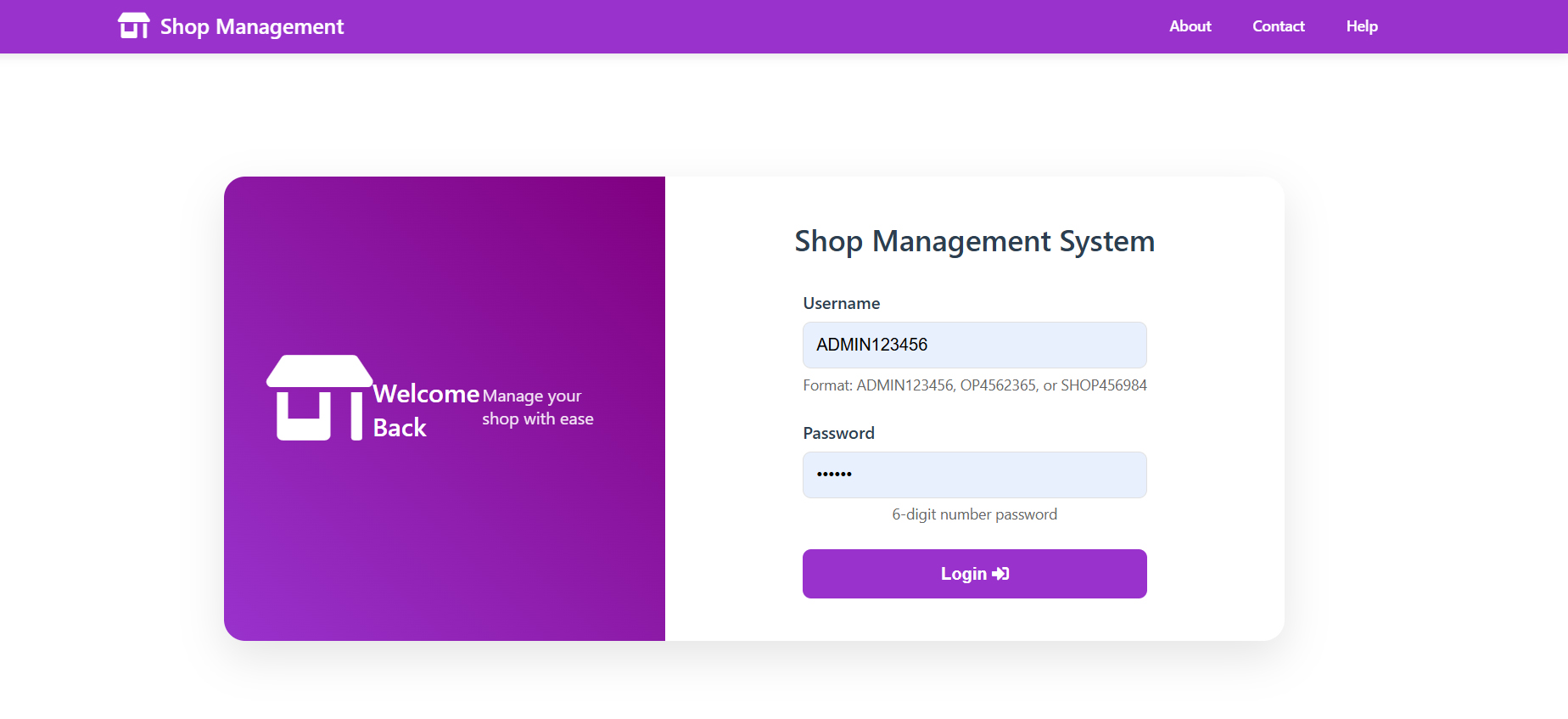 Shop Management