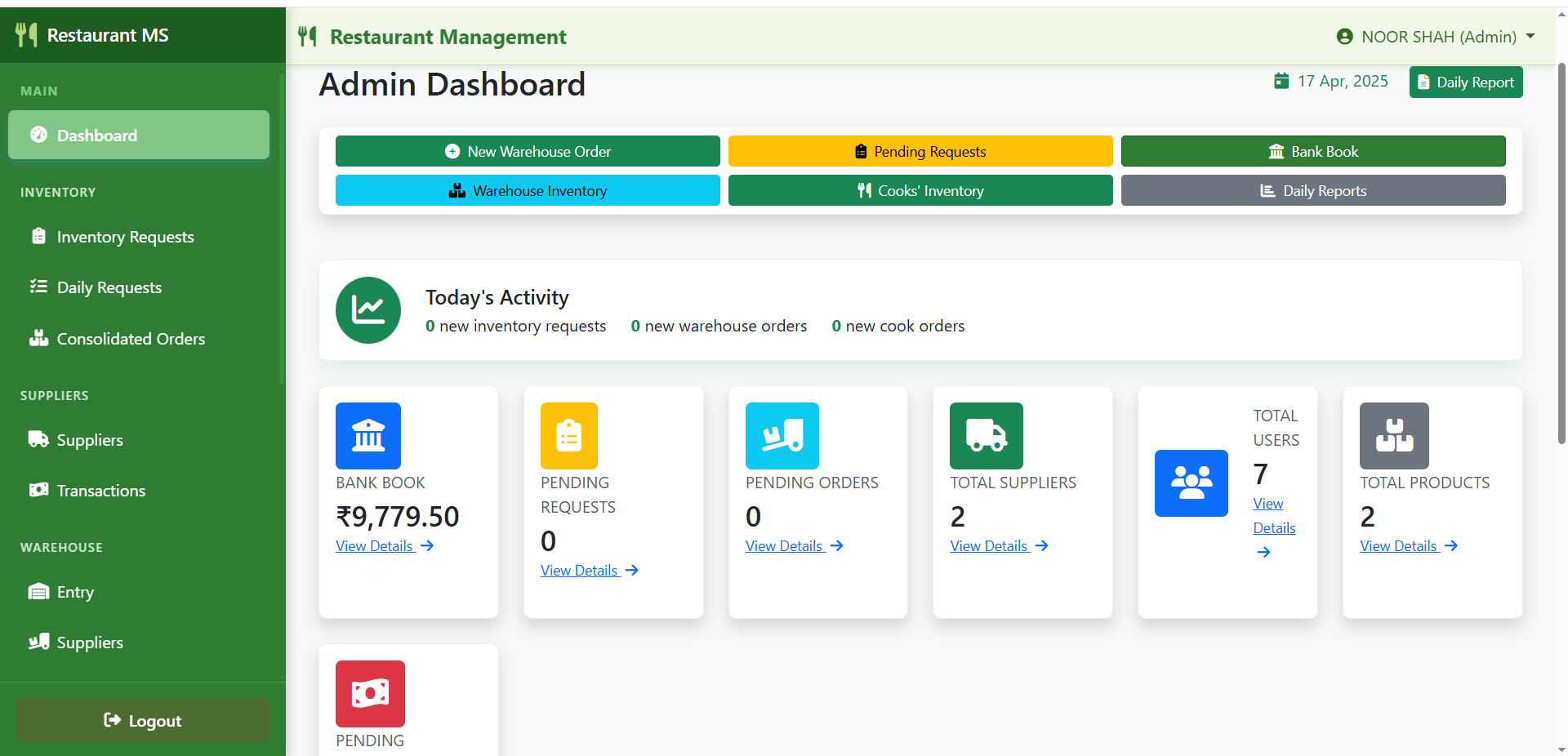 Restaurant Management System